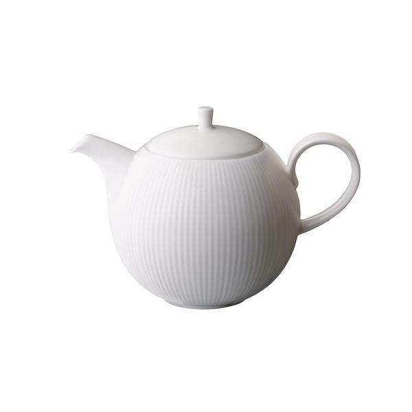 Flute 600ml Teapot (White)