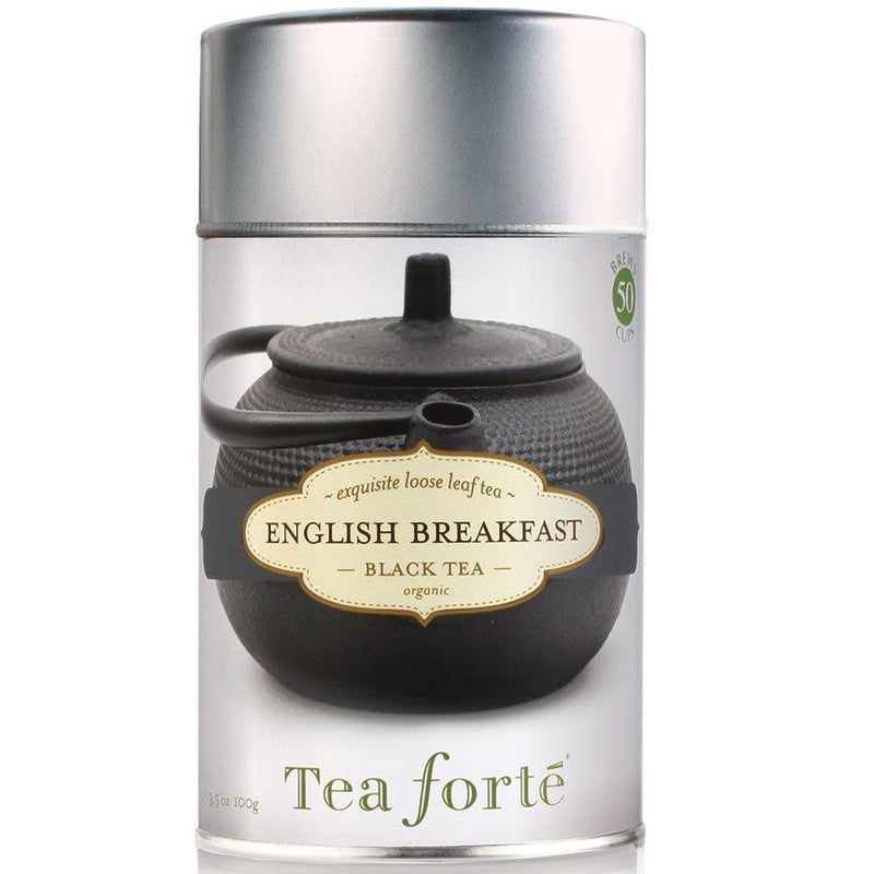English Breakfast Loose Leaf Organic Tea Canister / קופסה תה 100 גרם